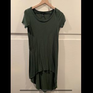Green T-shirt dress